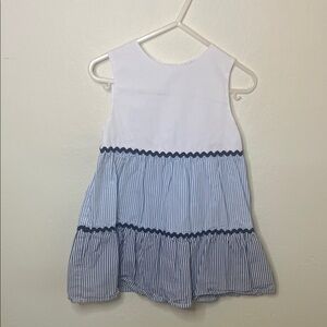 EPK Blue and White Striped Kids Casual Dress